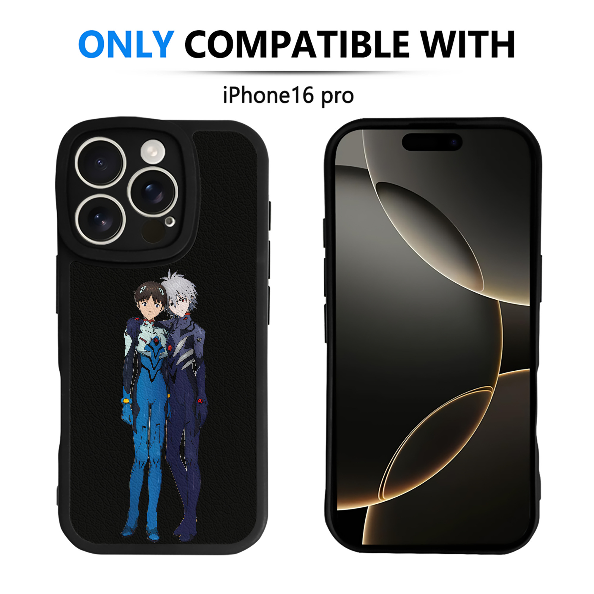 （画像用） EVA 新世紀エヴァンゲリオン 【iPhone 16シリーズ対応】シリコンスマホケース（レザー調） 材質：シリコン